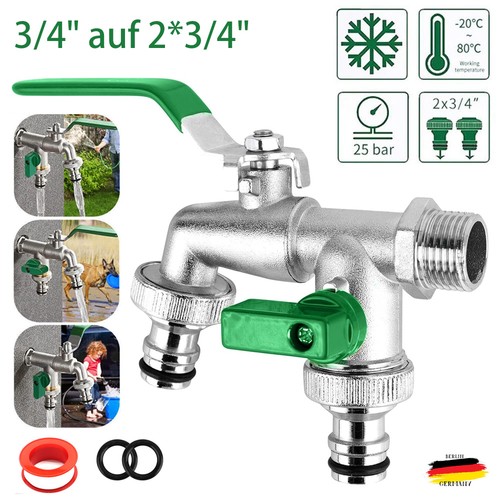 Doppel wasserhahn garten 4 - doppel,